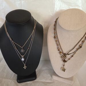 Lot of 6 Necklaces One Silpada Some 925 Tiger's Eye